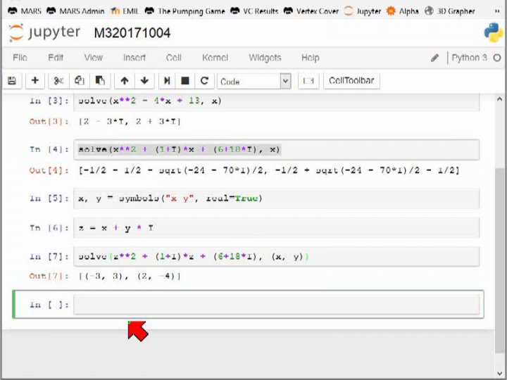 M3 2017-10-04 01 Lösen quadratischer Gleichungen mit Python (SymPy)